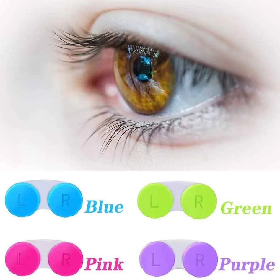 12-Pack: Colourful Contact Lens Case Box Holder