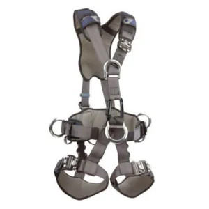 3M DBI-SALA Large ExoFit Derrick Full Body Style Harness With Back, Front And Side D-Ring, Tongue Leg Strap Buckle, 18" Extension, Hip Pad, Belt And Seat Strap