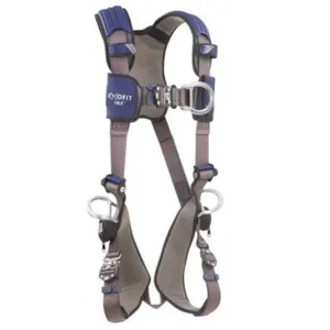 3M DBI-SALA Small ExoFit NEX Full Body/Vest Style Harness With Tech-Lite Aluminum Back, Front And Side D-Ring, Duo-Lok Quick Connect Leg And Chest Strap Buckle, Torso Adjuster, Back And Leg Comfort Padding And Loops For Body Belt