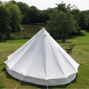 7m Bell Tent Fireproof With Stove Hole & Flap