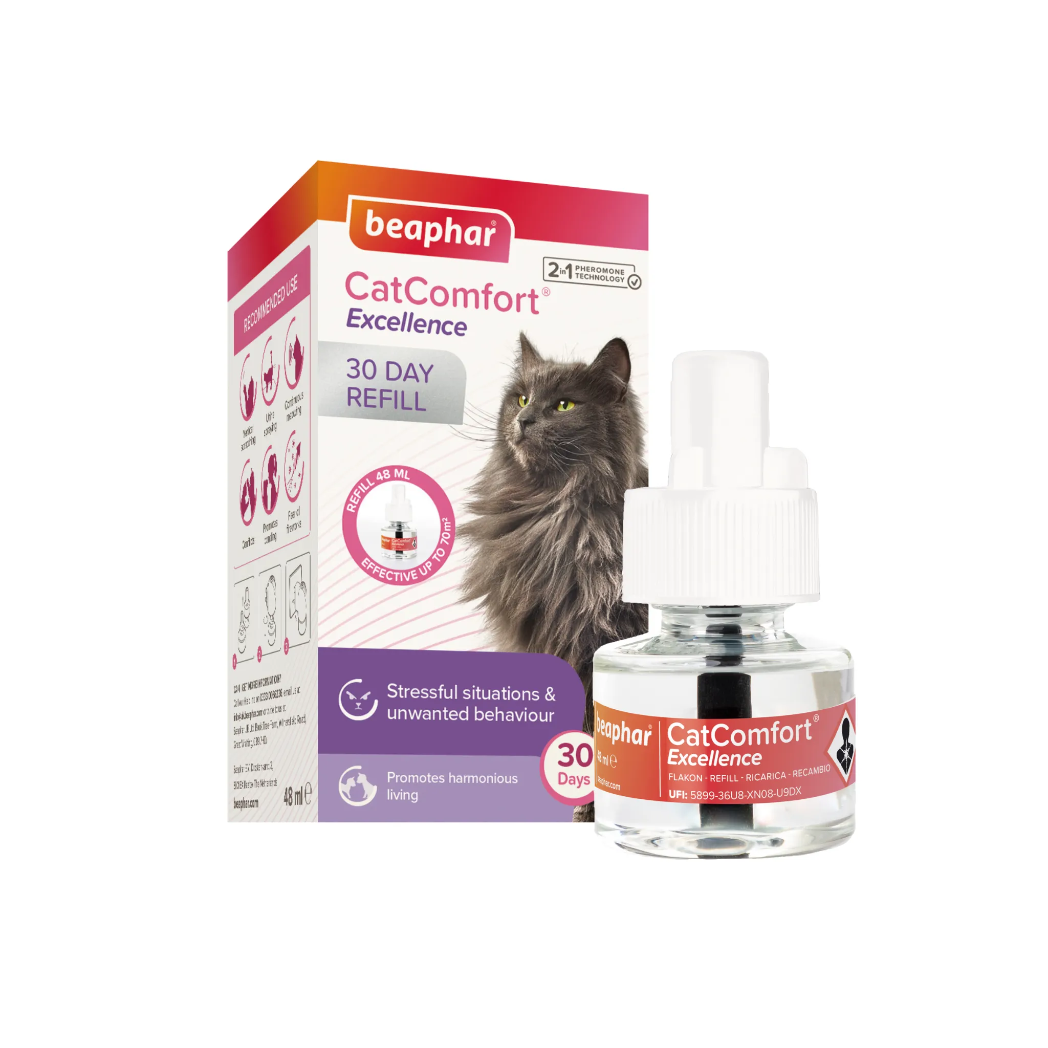 Beaphar CatComfort Excellence Diffuser Refill 48ml x 3