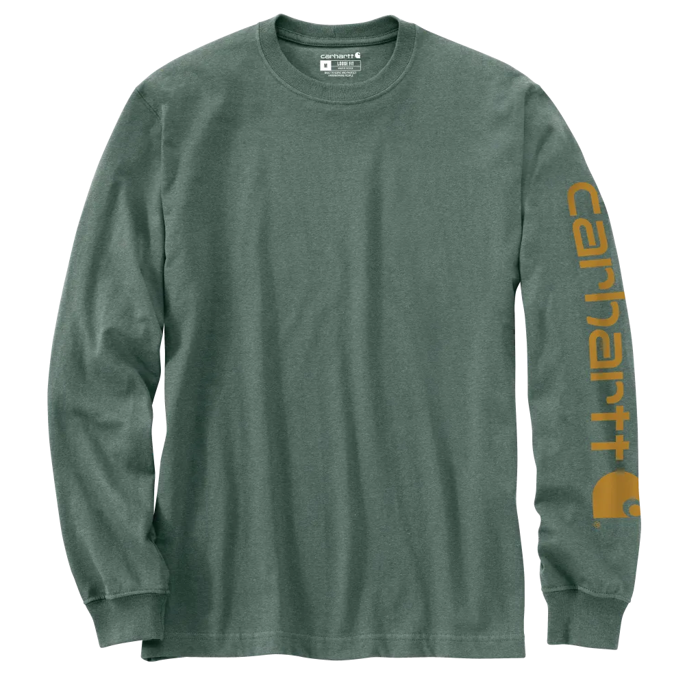 Carhartt Mens Loose Fit Heavyweight Graphic Long Sleeve T-Shirt