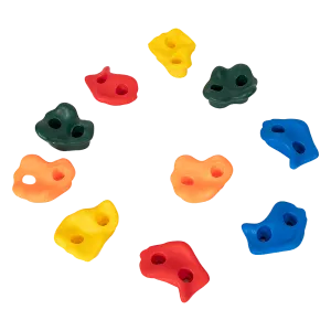 Durable Kids Outdoor Rock Climbing Holds Set - 10 Pack