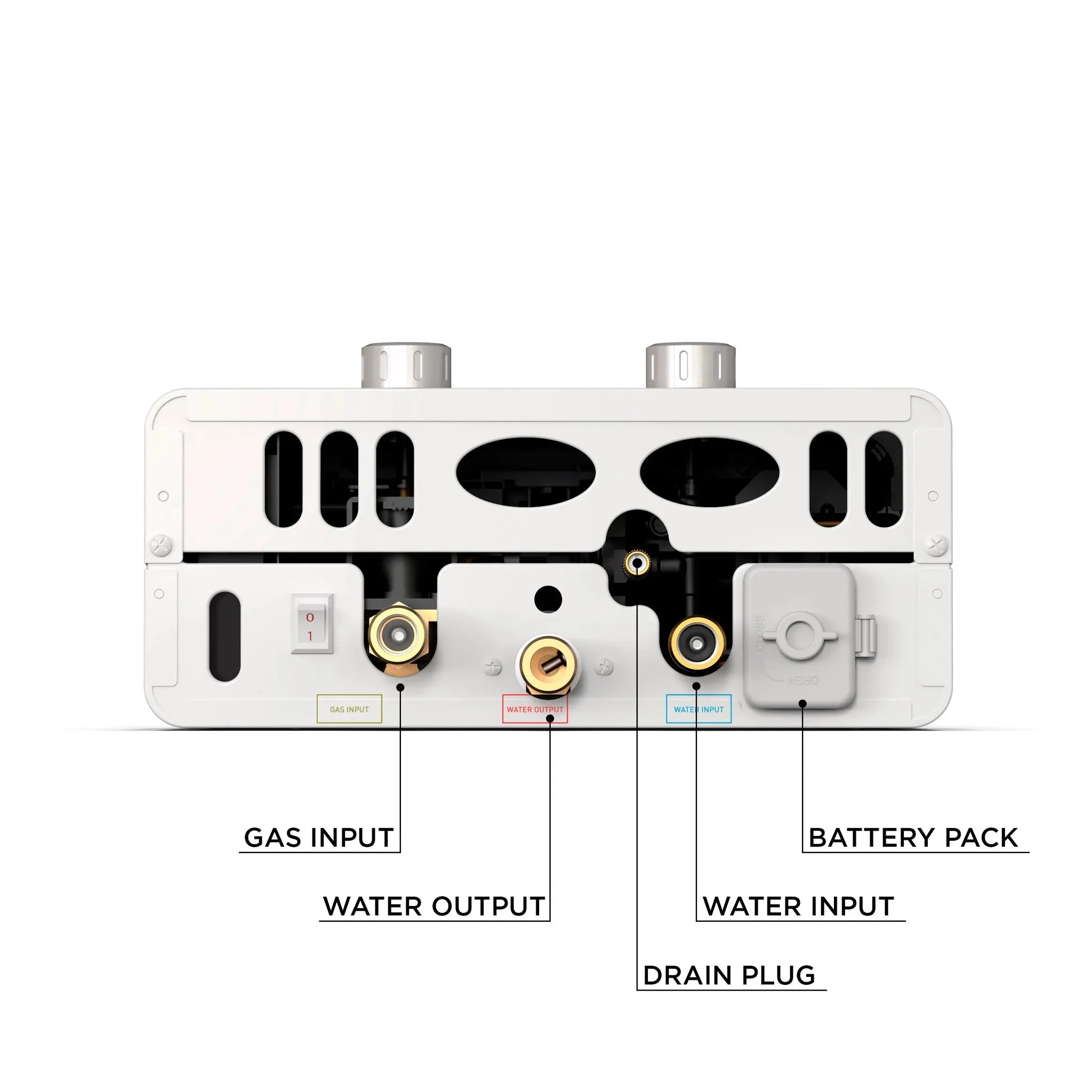 Eccotemp Luxe EL5 1.5 GPM 37K BTU Outdoor Portable Tankless Water Heater with LED Display