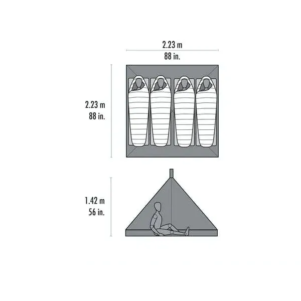 MSR - Front Range™ 4 Person Ultralight Tarp Shelter