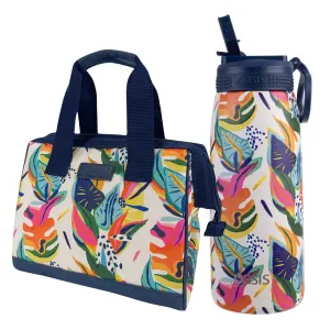 Sachi Insulated Lunch Bag & Bottle Bundle - Calypso Dreams