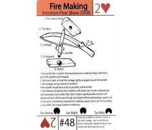 Tip Card #48 How to Make a Friction Fire