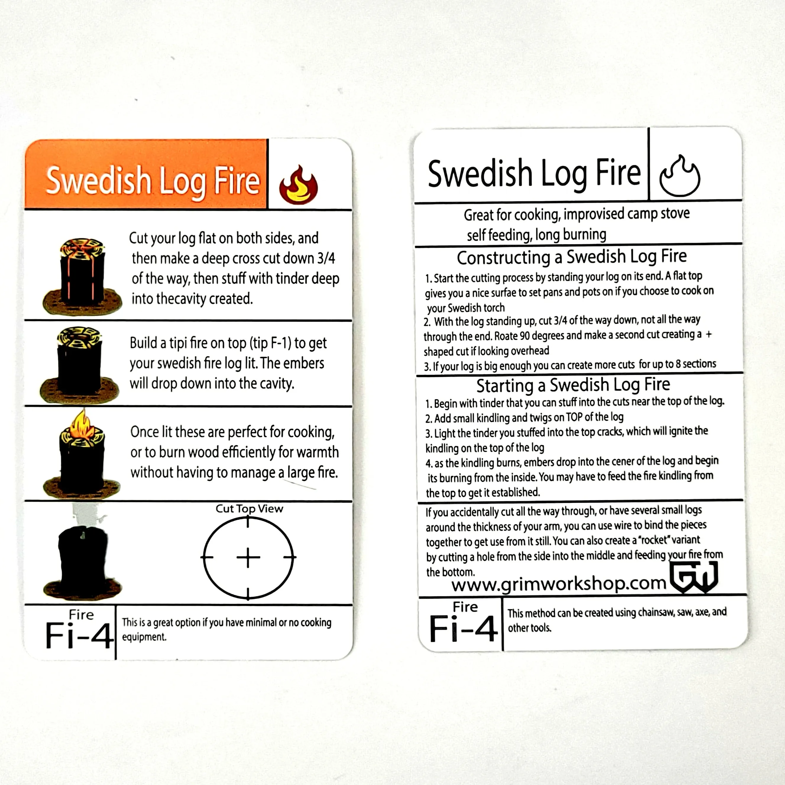 Tip Card Fi-4: Swedish Log Fire