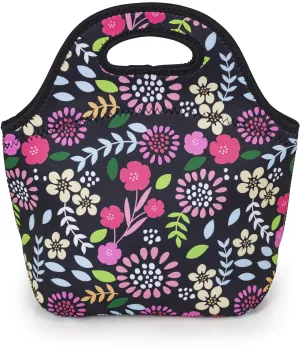 VP Home Insulated Neoprene Lunch Tote Bag (Garden Party