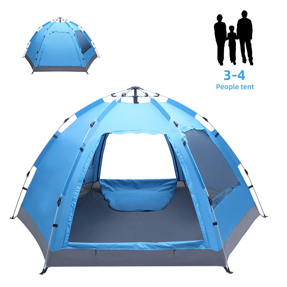 Waterproof Outdoor 3-4 Person Automatic Camping Tent