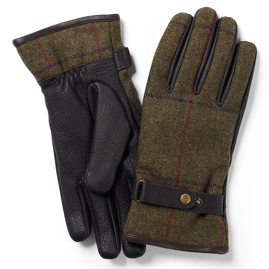 Waterproof Tweed & Leather Gloves - 517 by Failsworth